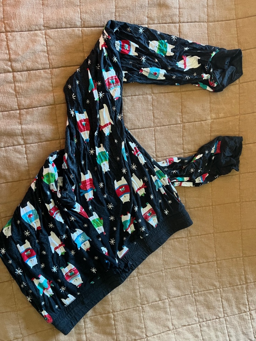 Little Sleepies Christmas Print Women’s Pant size M EUC